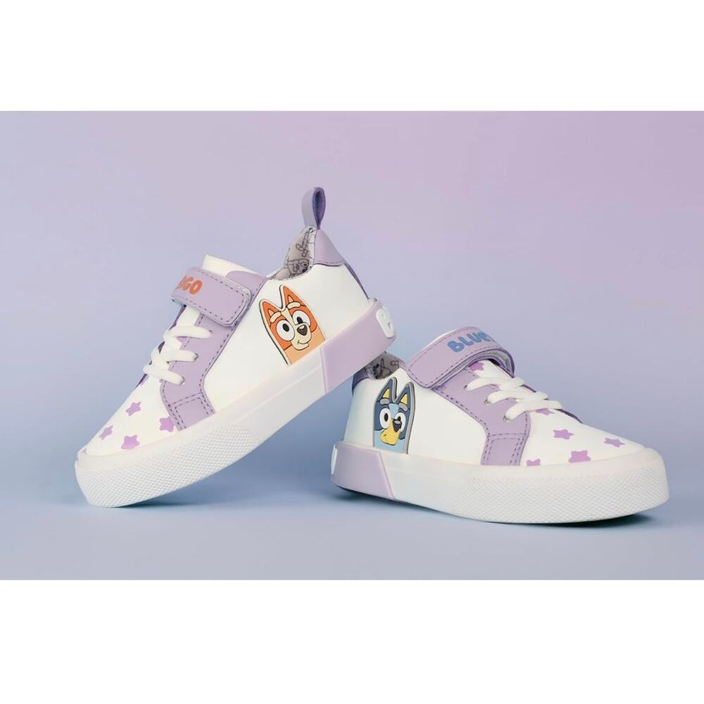 Bluey Girls Low Top Sneaker and Bingo Toddler Court Shoes Size 5